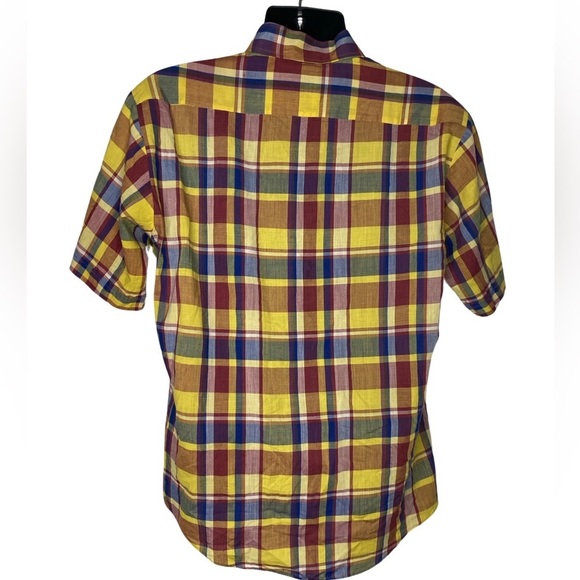 Wedgefield Plaid Button Down Short Sleeve Shirt (Size:Large, Color:Multi) - Picture 2 of 5